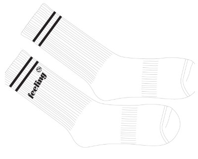 STOCK feeling Socken - White
